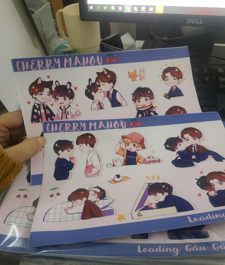 Cherry Mahou sticker 2021